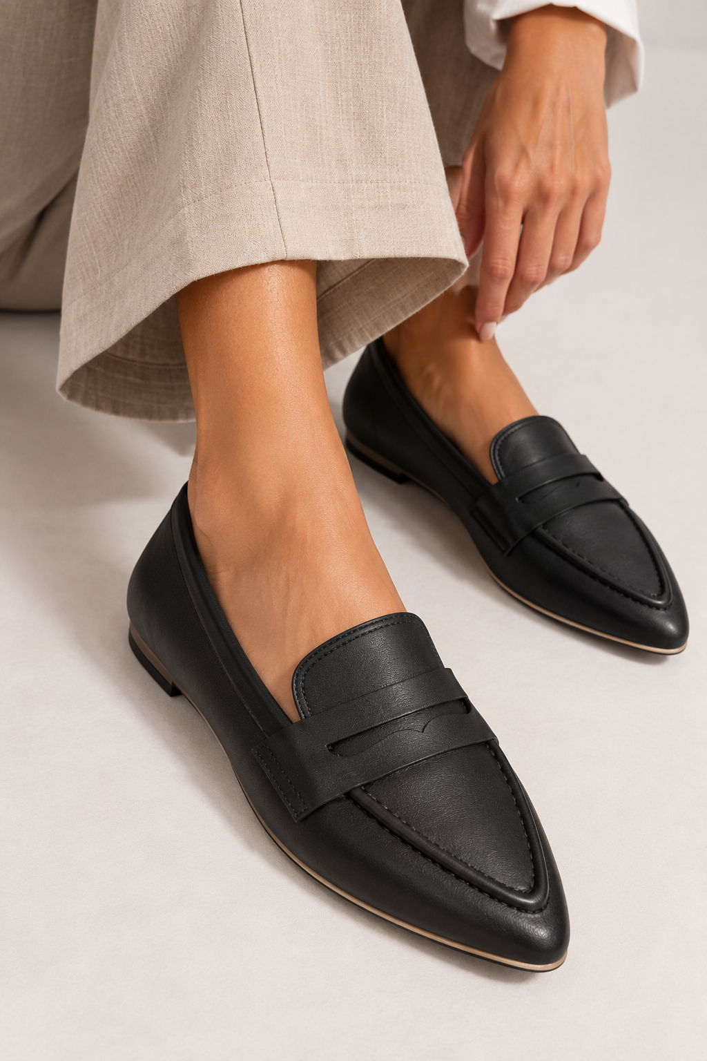 The Noir Penny Loafer - 60% OFF