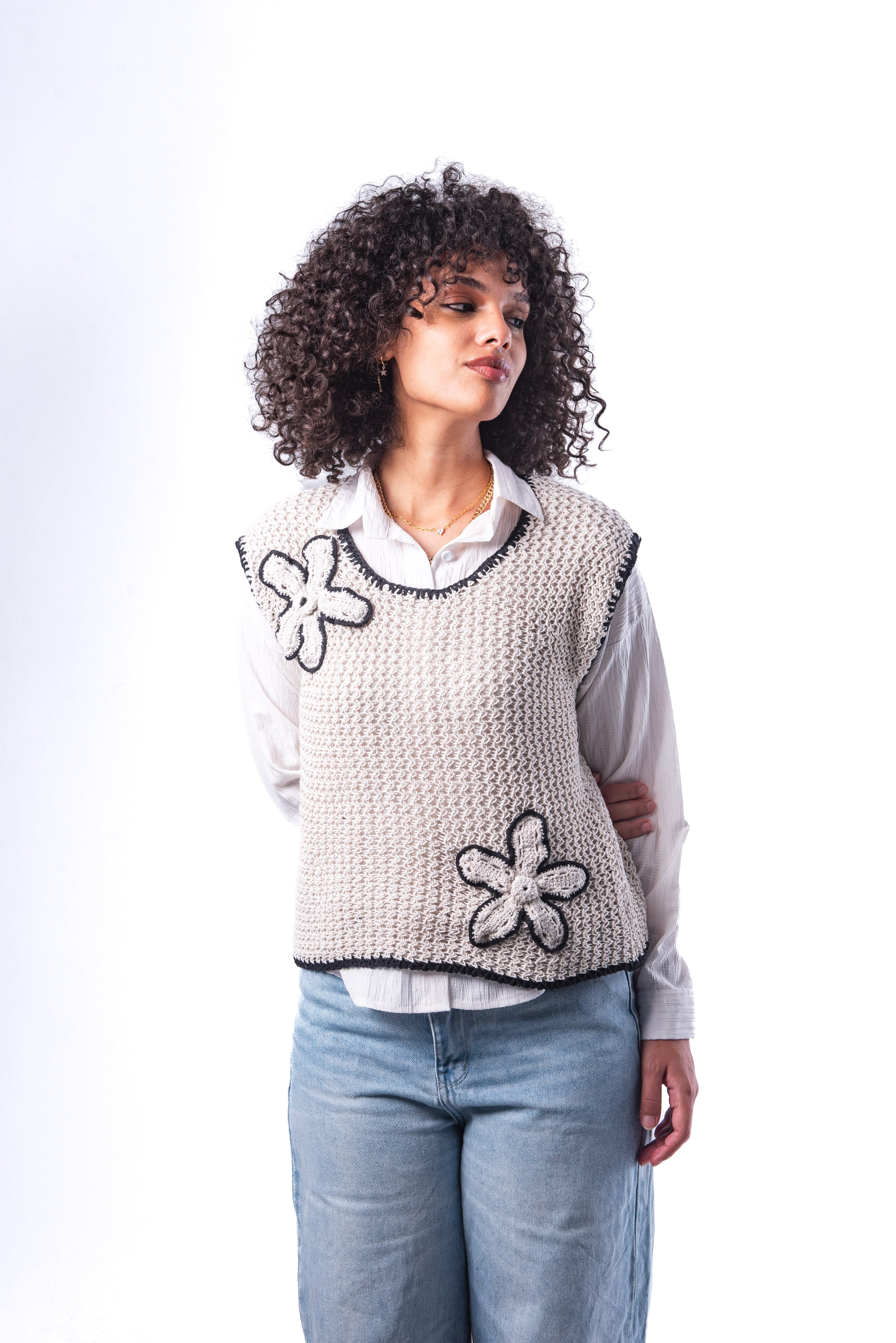 The Bloomvest in WhiteXBlack