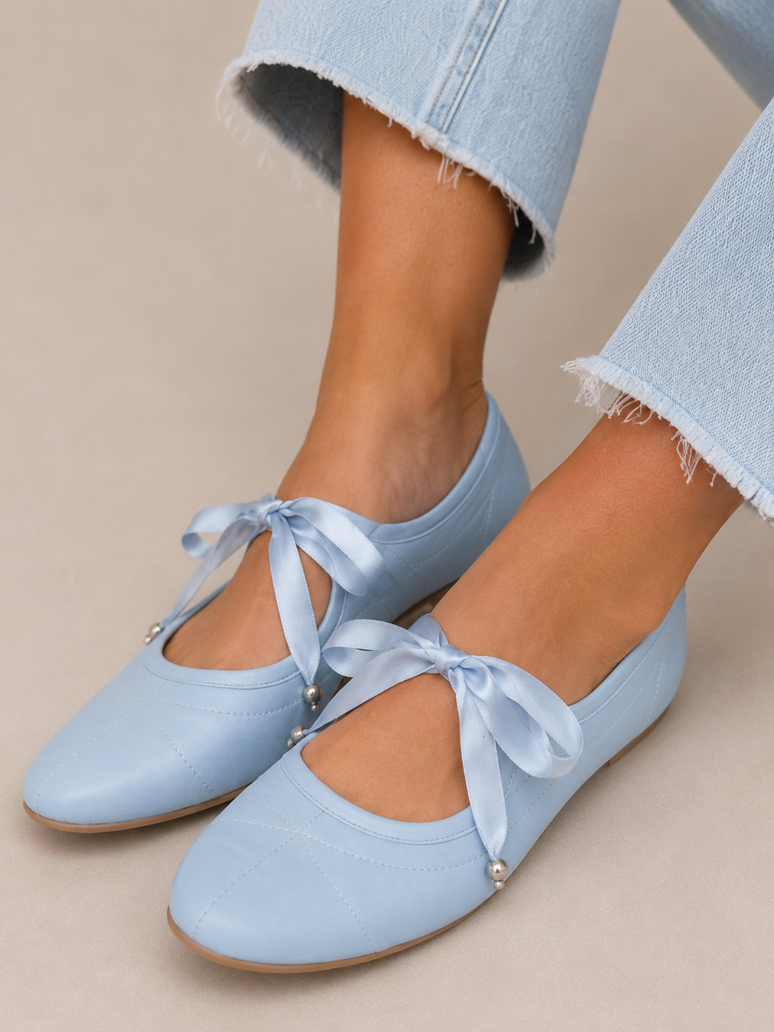 Jolie Tie in Baby Blue