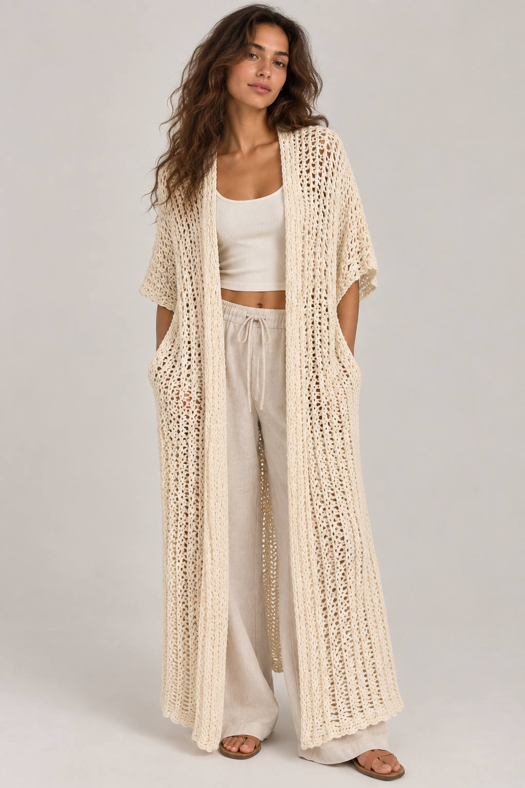 The Vanilla Net Cardigan