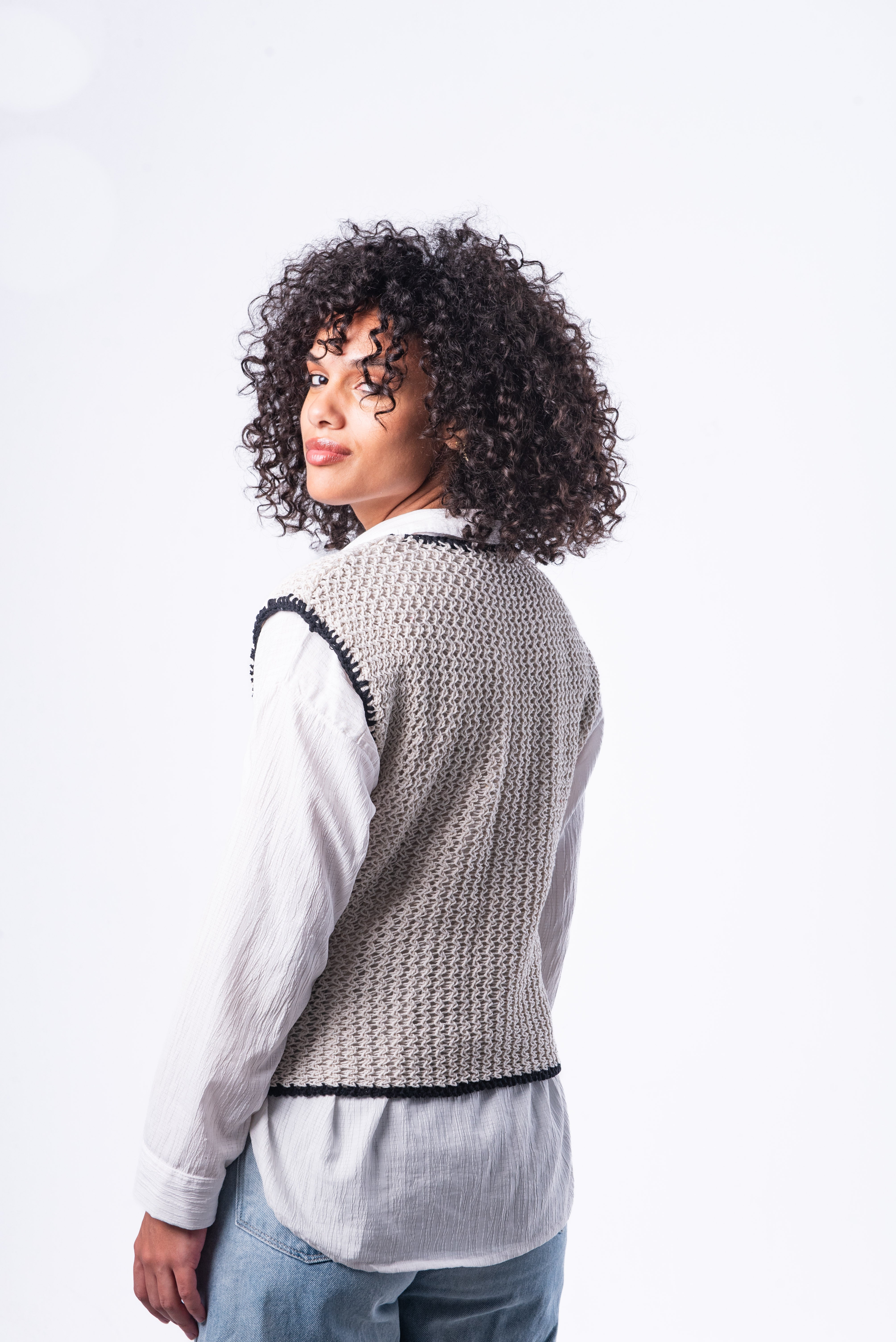 The Bloomvest in WhiteXBlack
