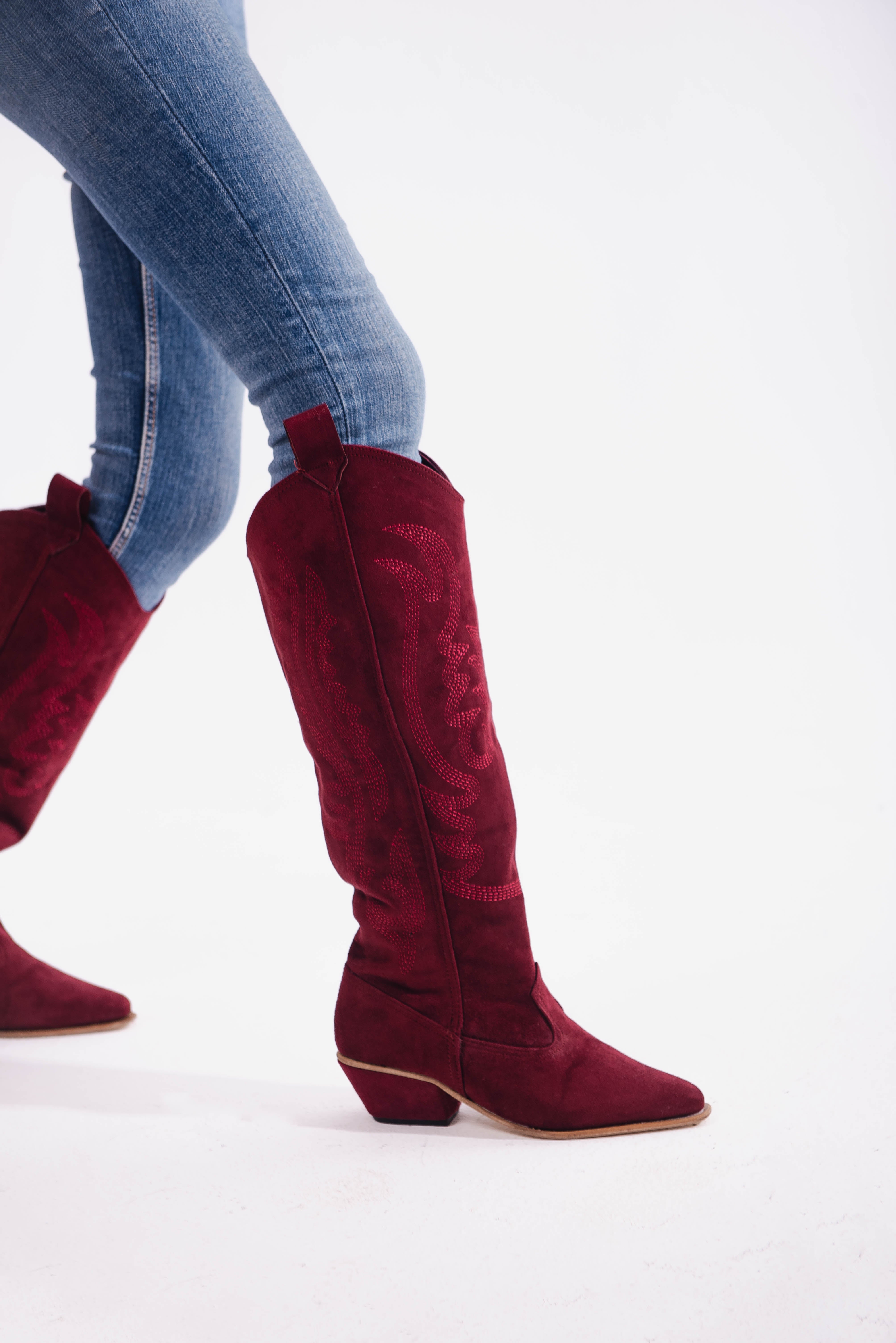 Burgundy Sierra Boots