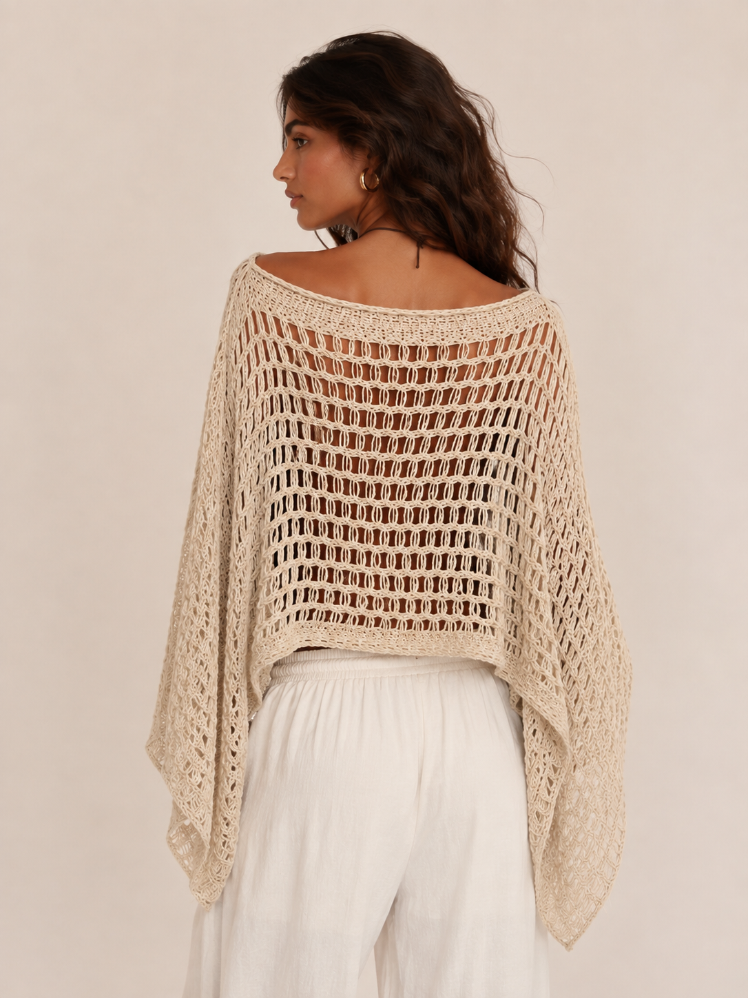 The Sola Open-Weave Poncho
