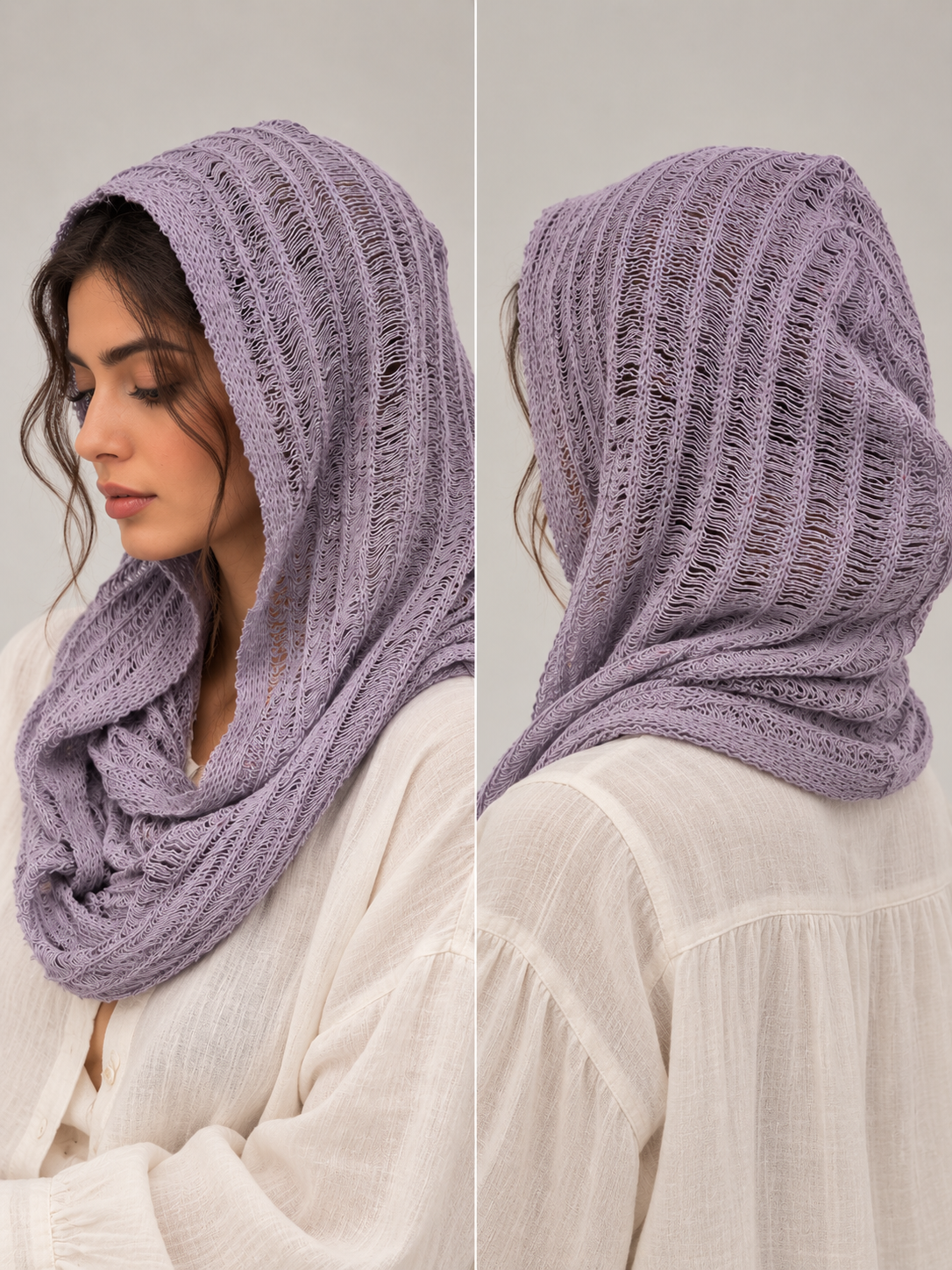 Améthyste Hood Scarf