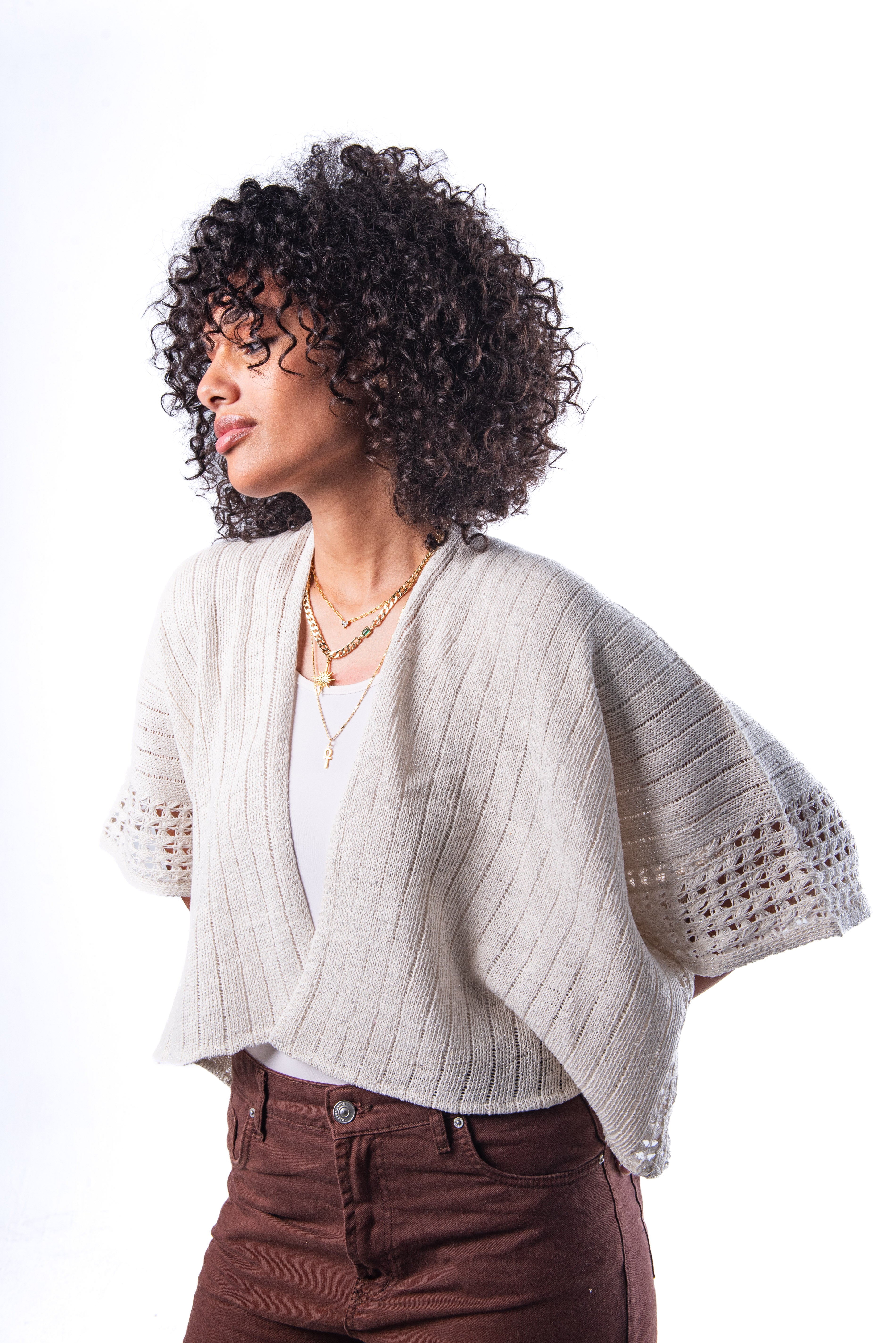 Twill in Offwhite.
