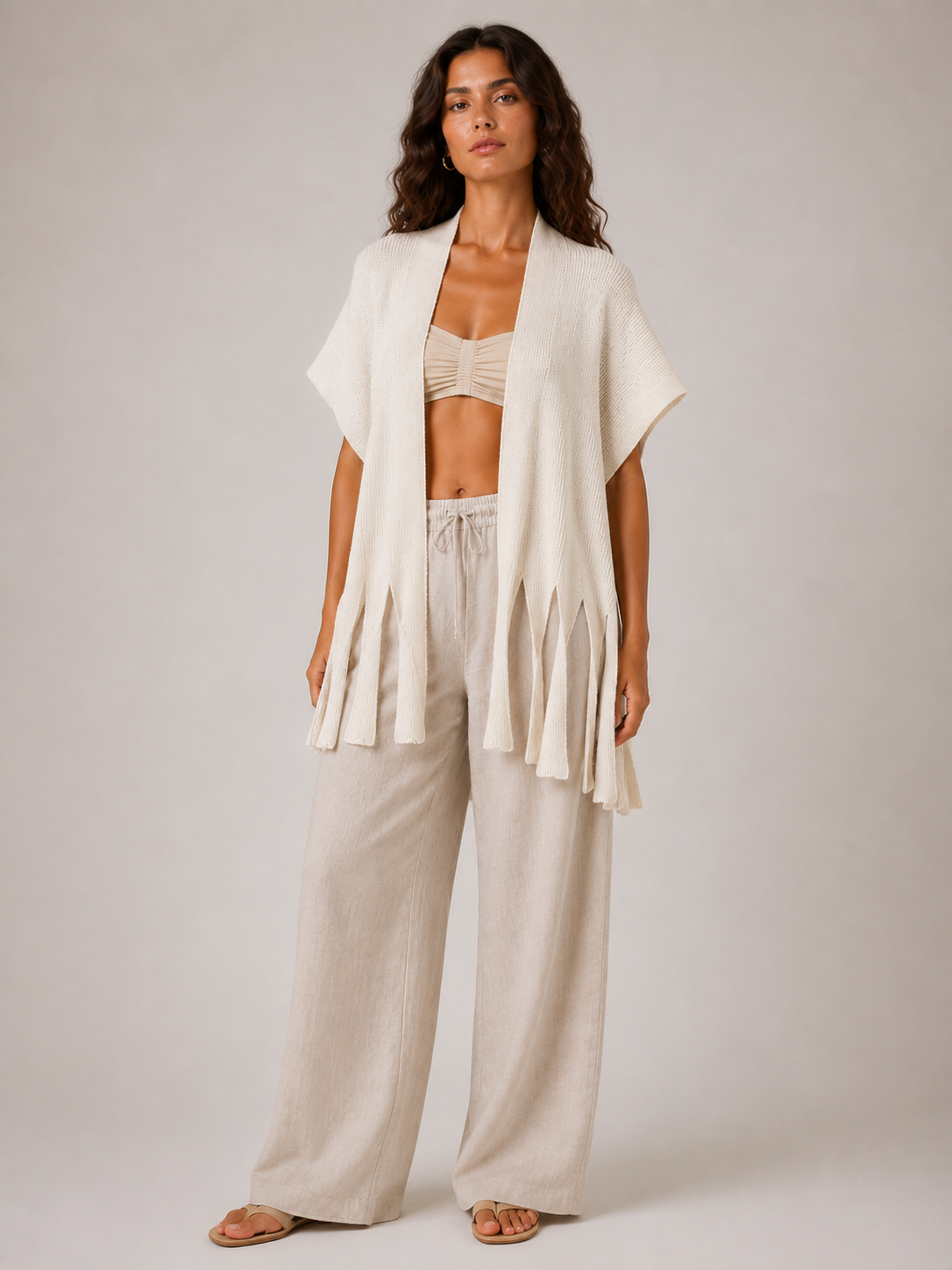 THE SPLIT FRINGE PONCHO