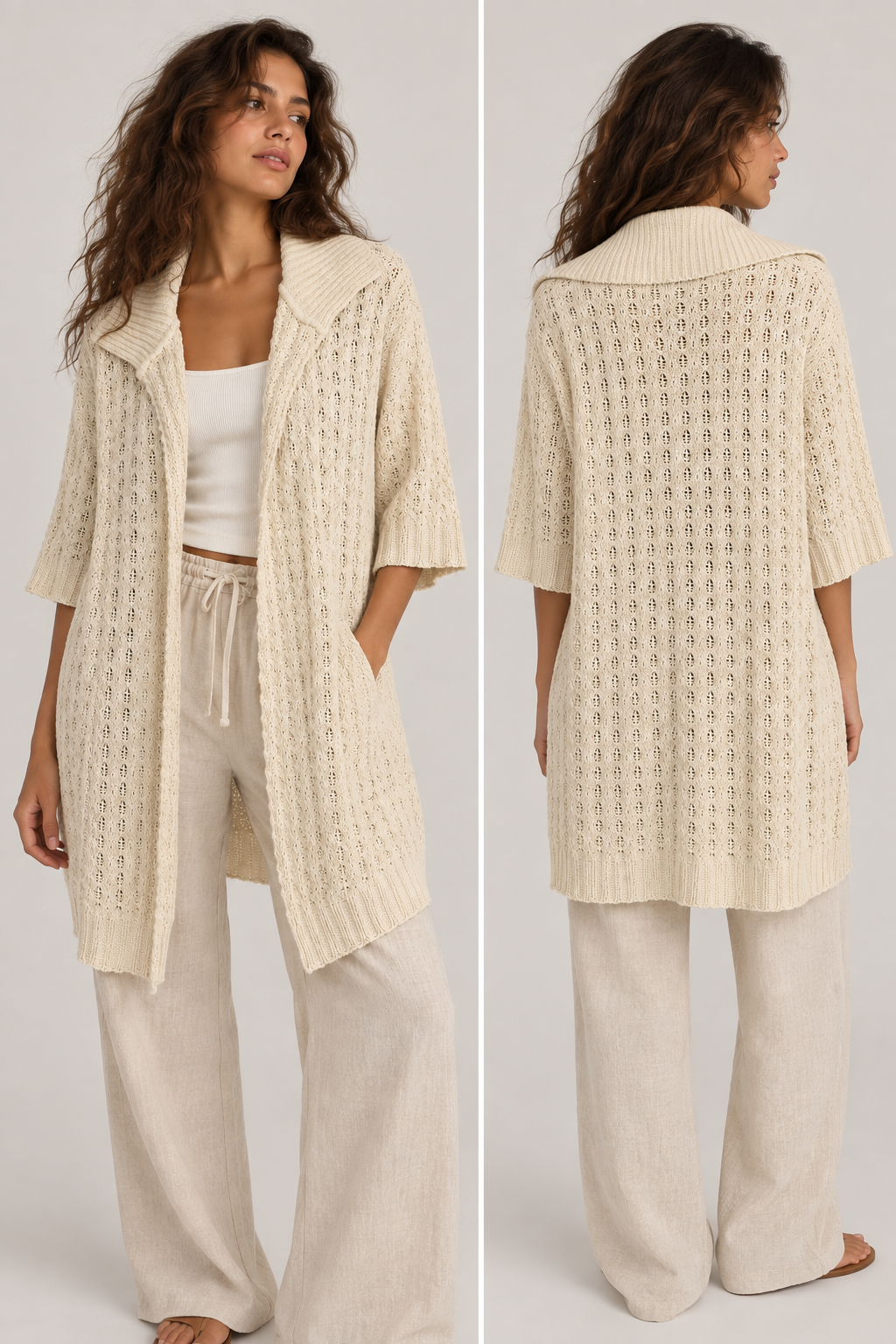 The Pointelle Cardigan
