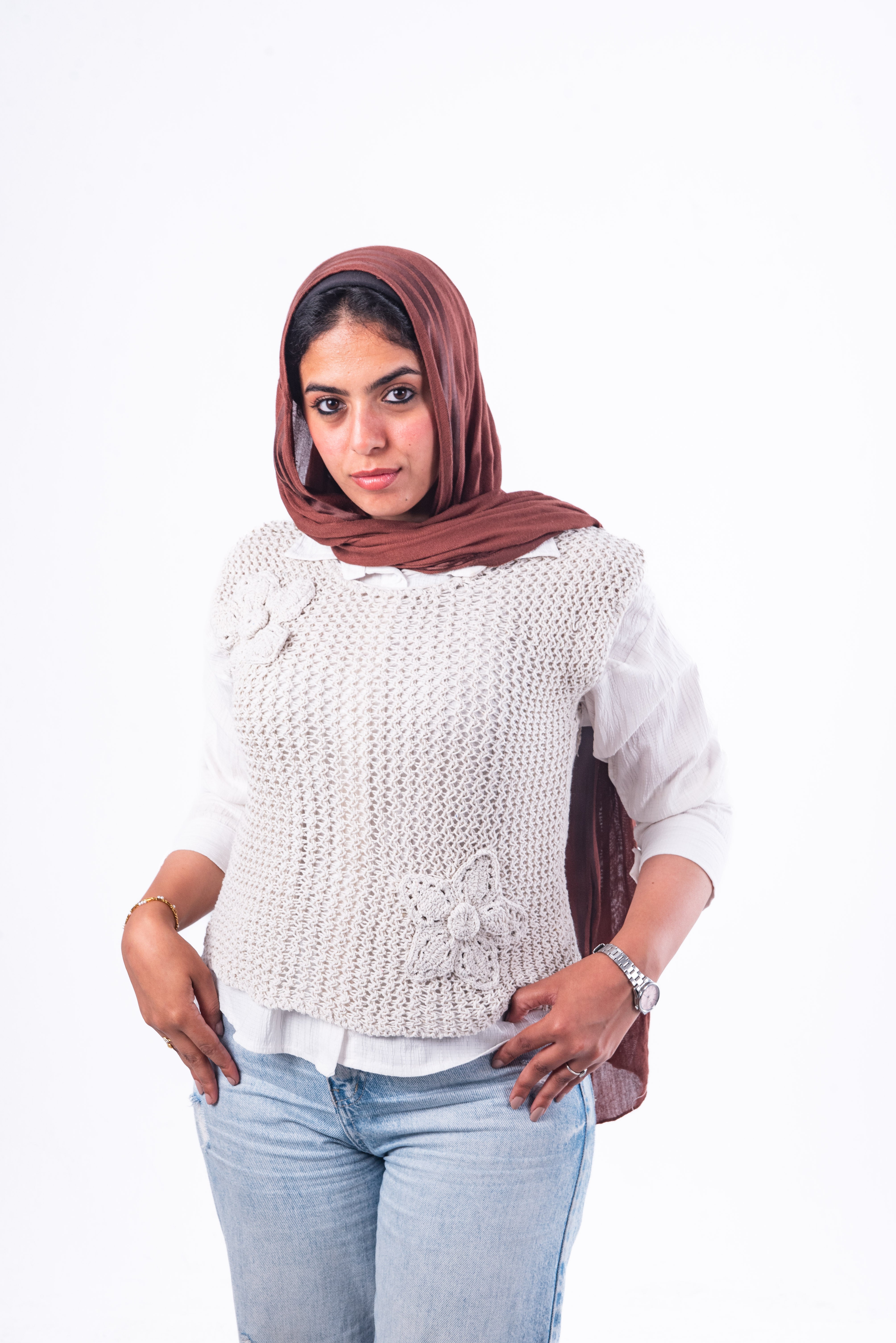 The Bloomvest in Offwhite