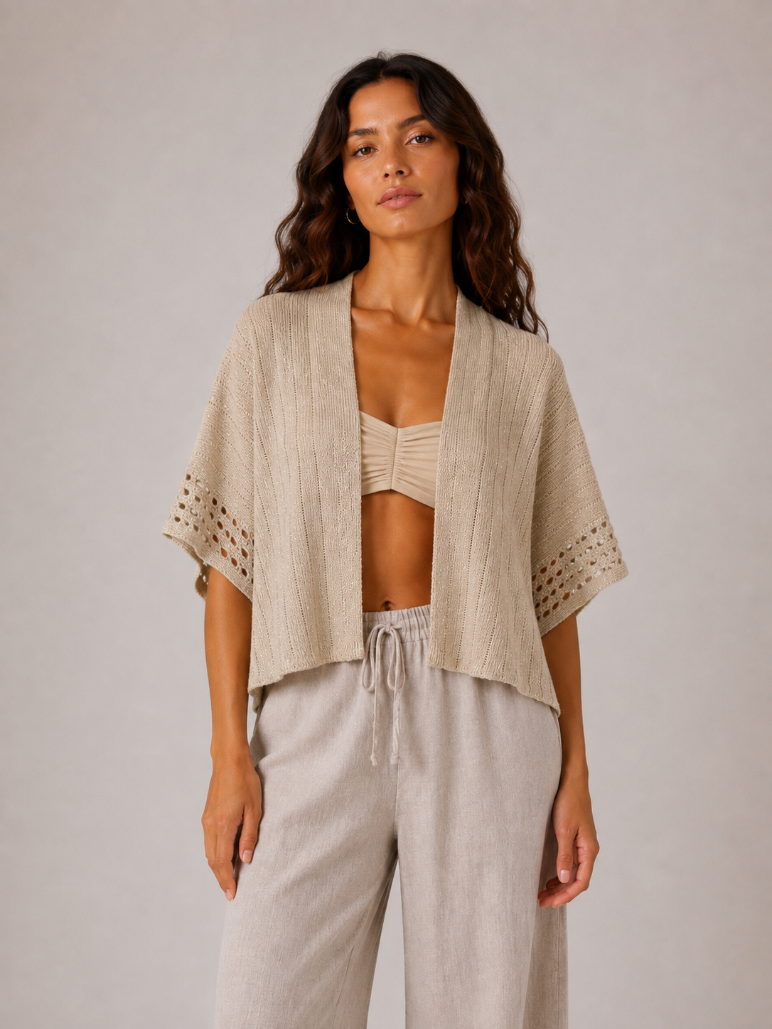 THE RIBBED SHIMMER WRAP