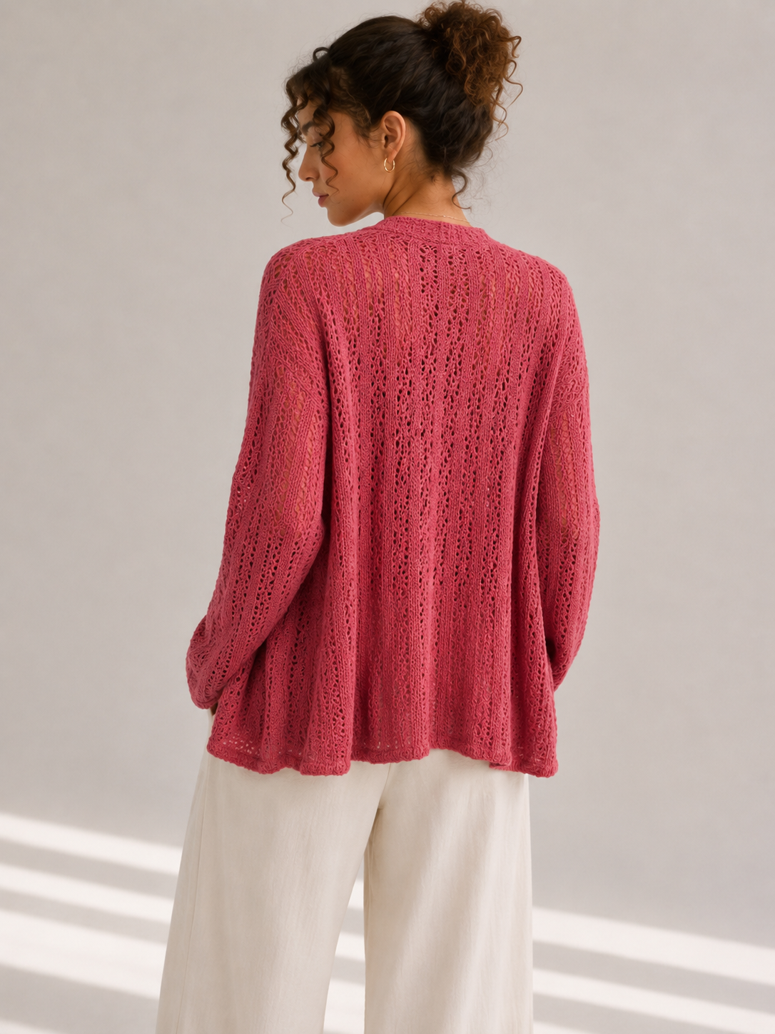 THE RASPBERRY BLOOM CARDIGAN