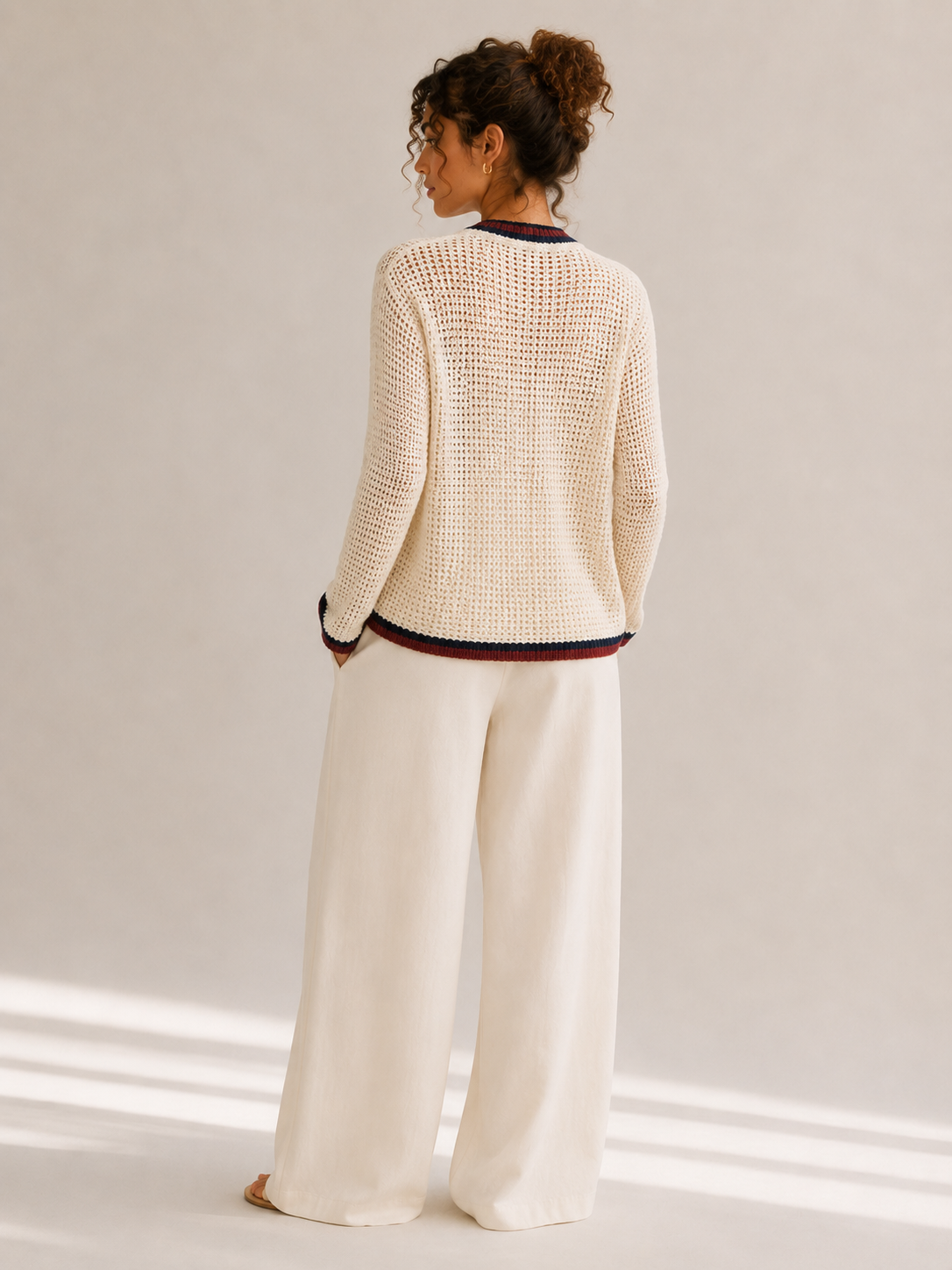 The Retro Border Cardigan