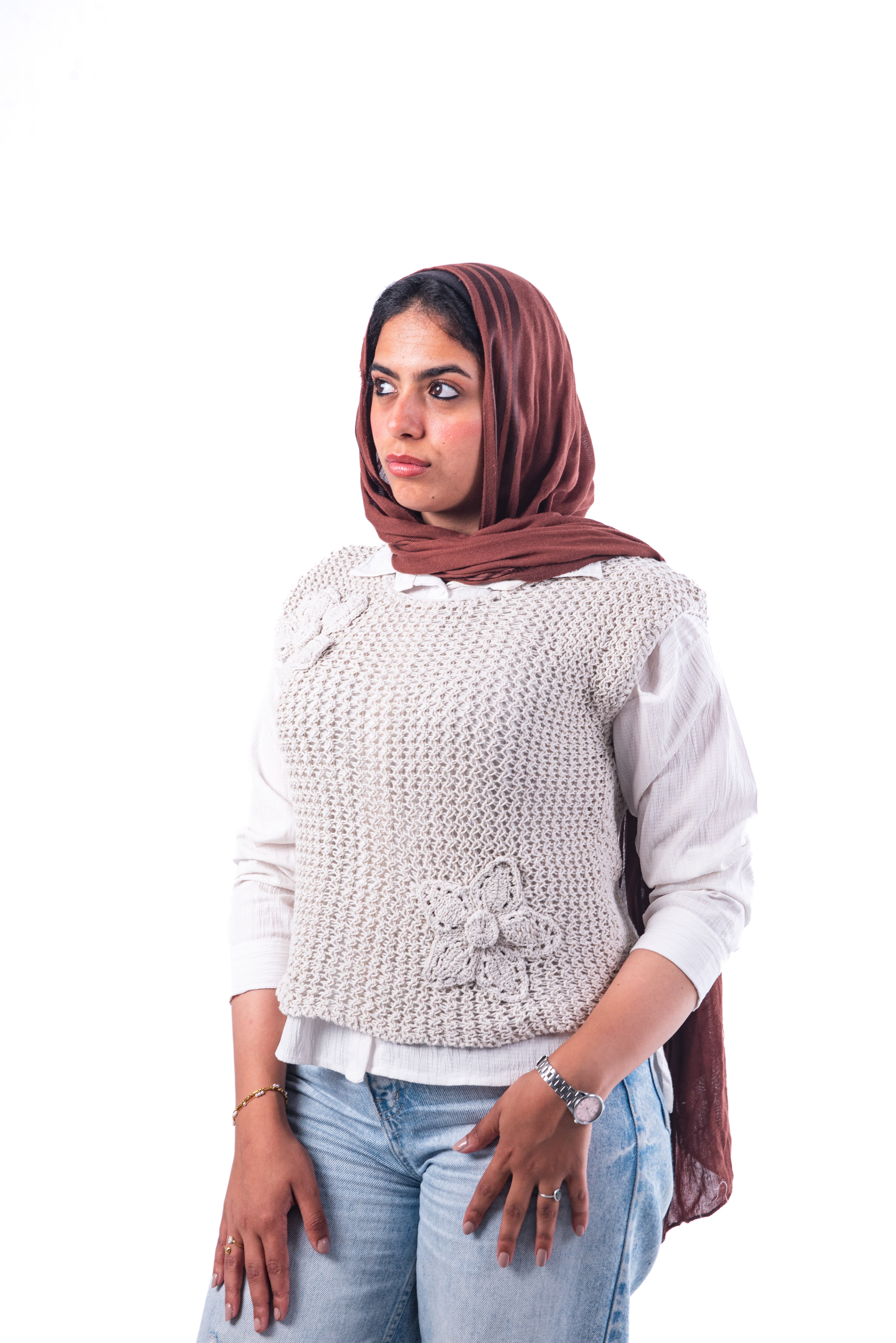 The Bloomvest in Offwhite