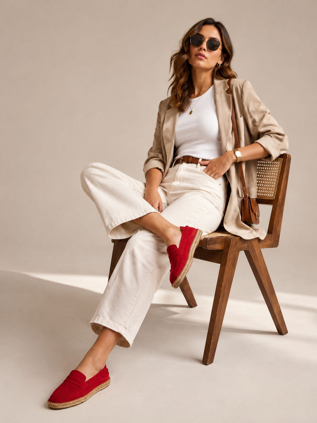 Red Loafer Espadrilles