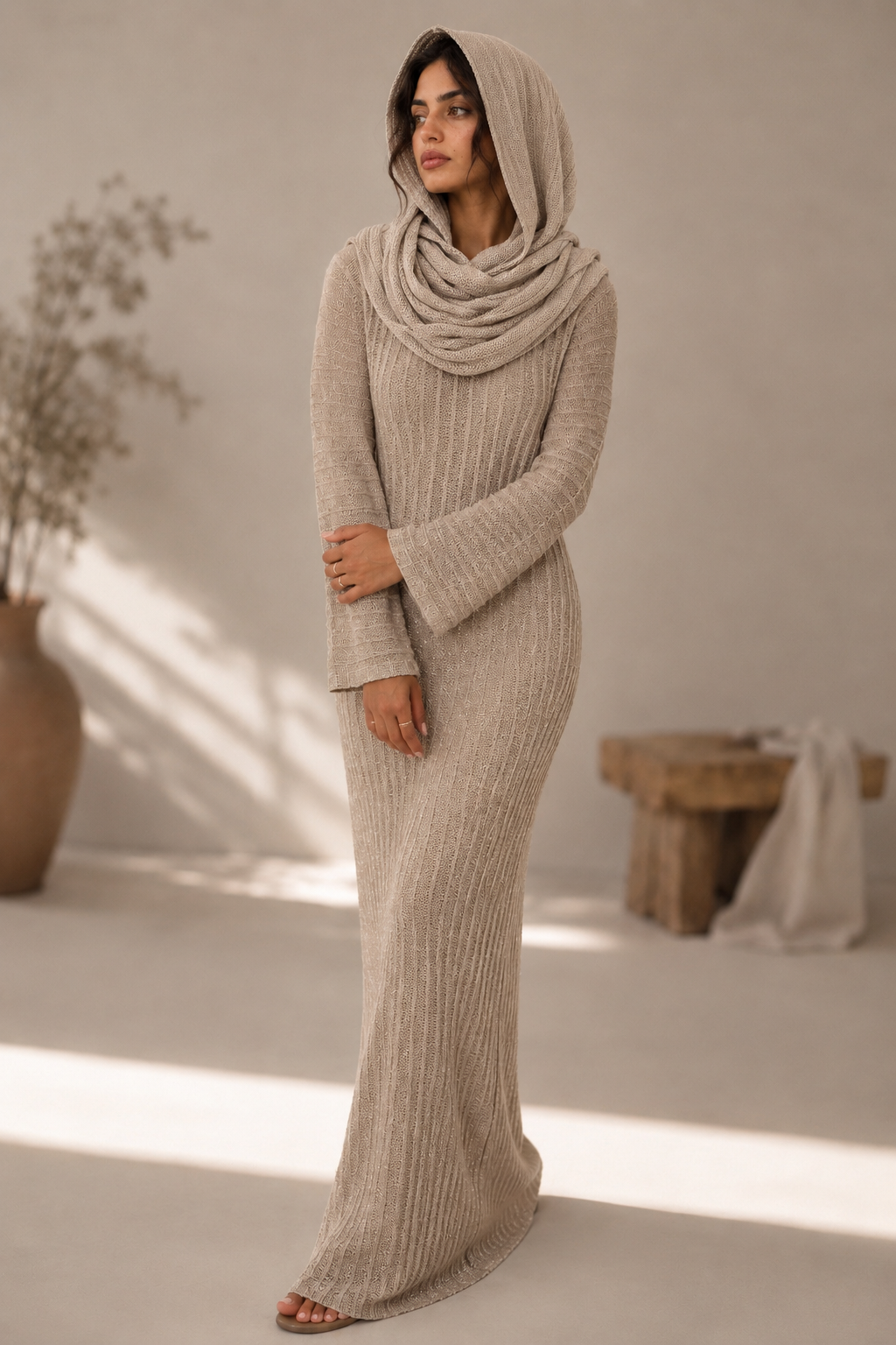 THE LUCIENNE HOOD SCARF