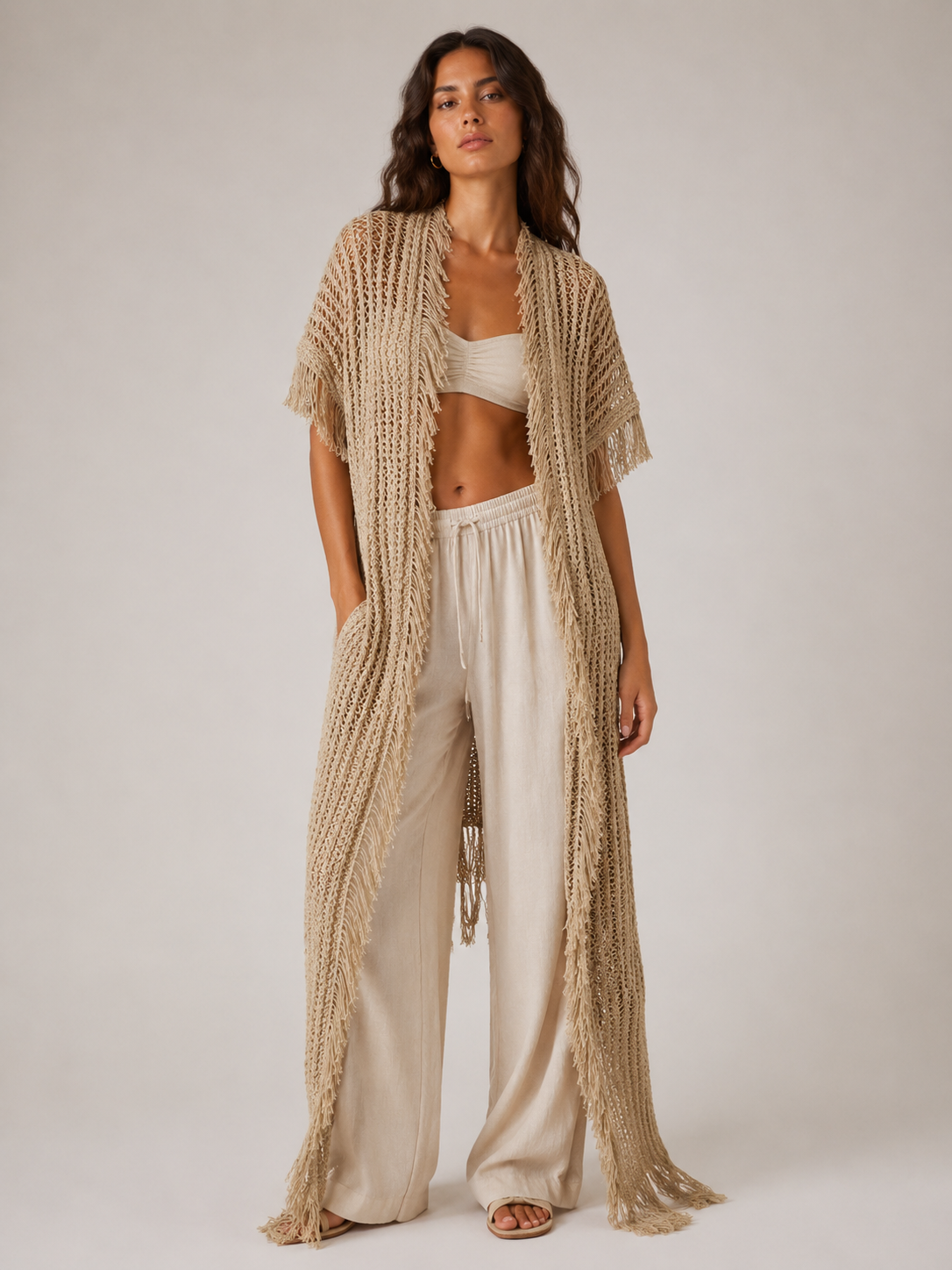 THE FRINGED DUSTER KNIT