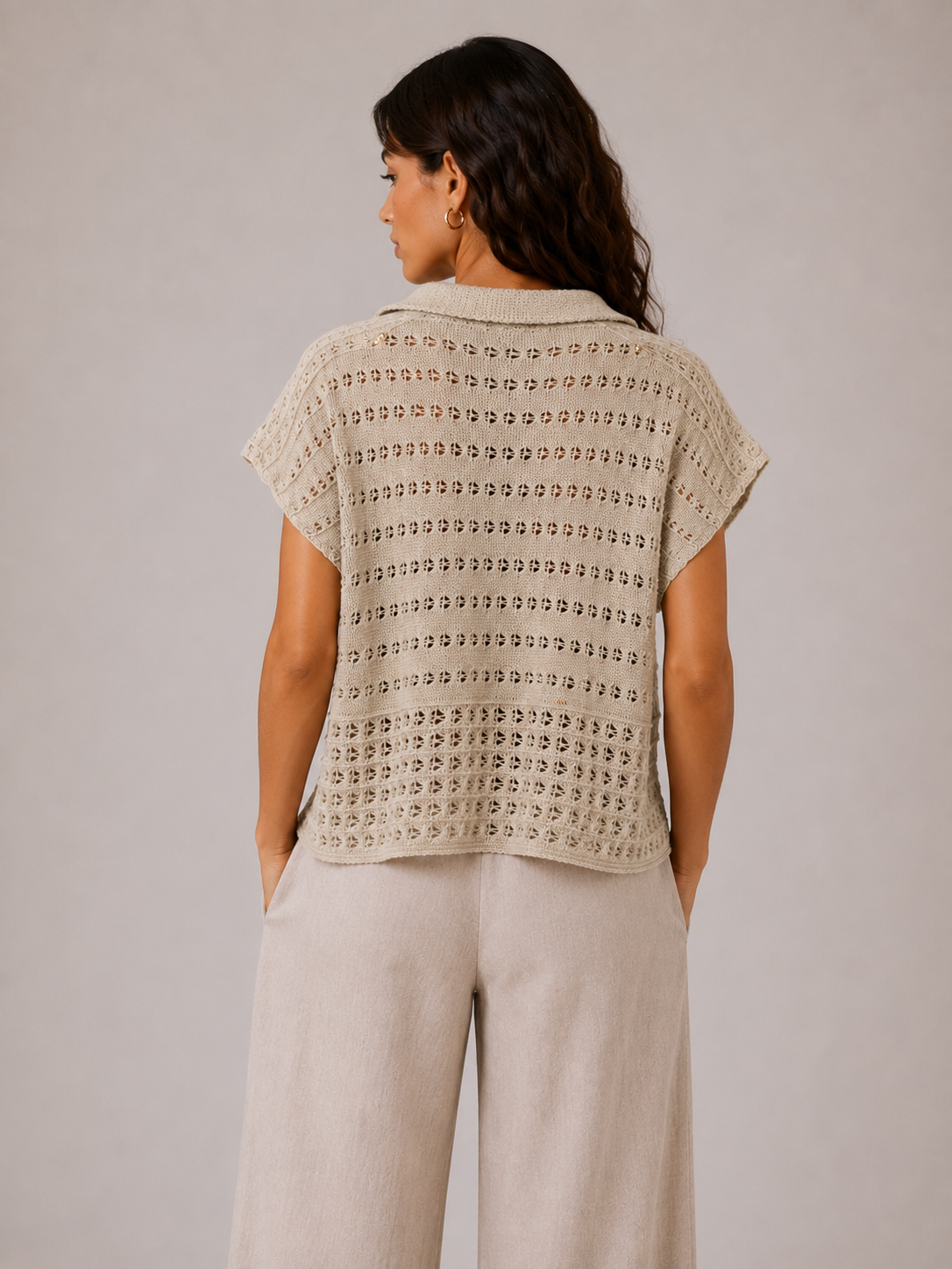 THE BEADED CROCHET POLO