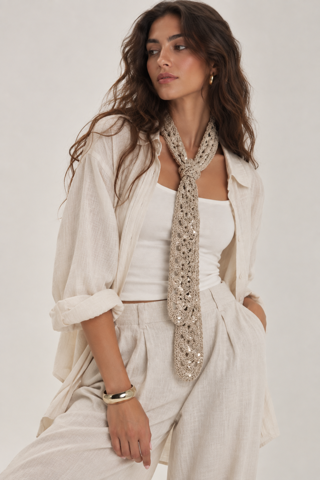The Champagne Bloom Cravat