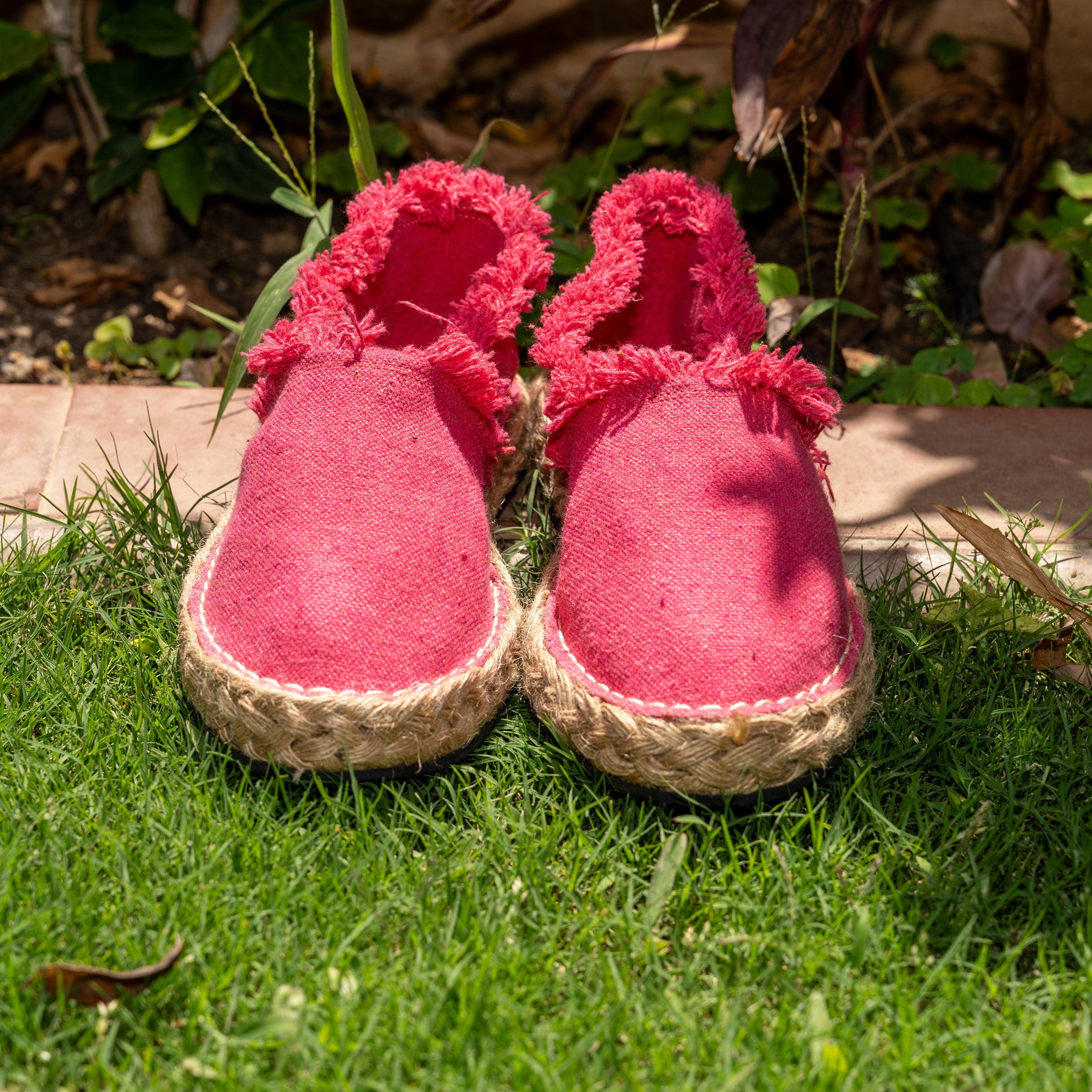 Fuchsia Palm Espadrilles