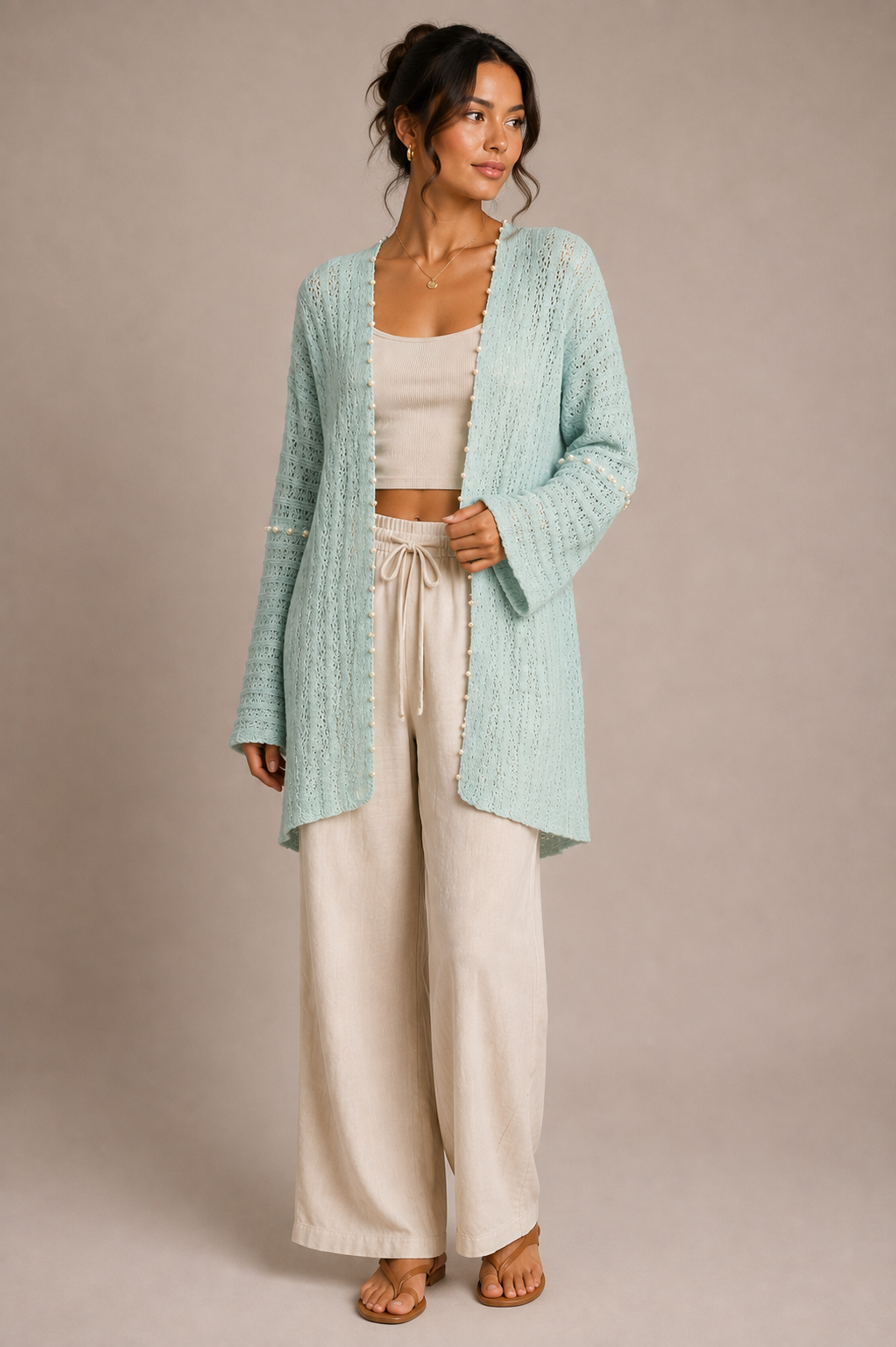 THE AQUA PEARL KNIT
