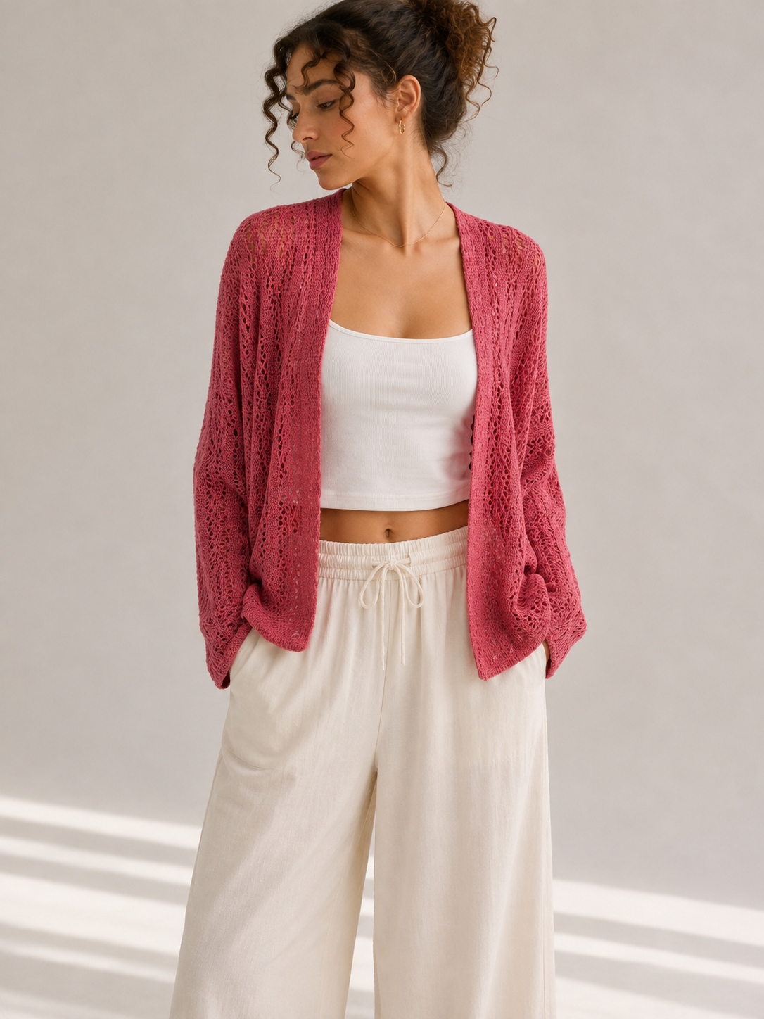 THE RASPBERRY BLOOM CARDIGAN