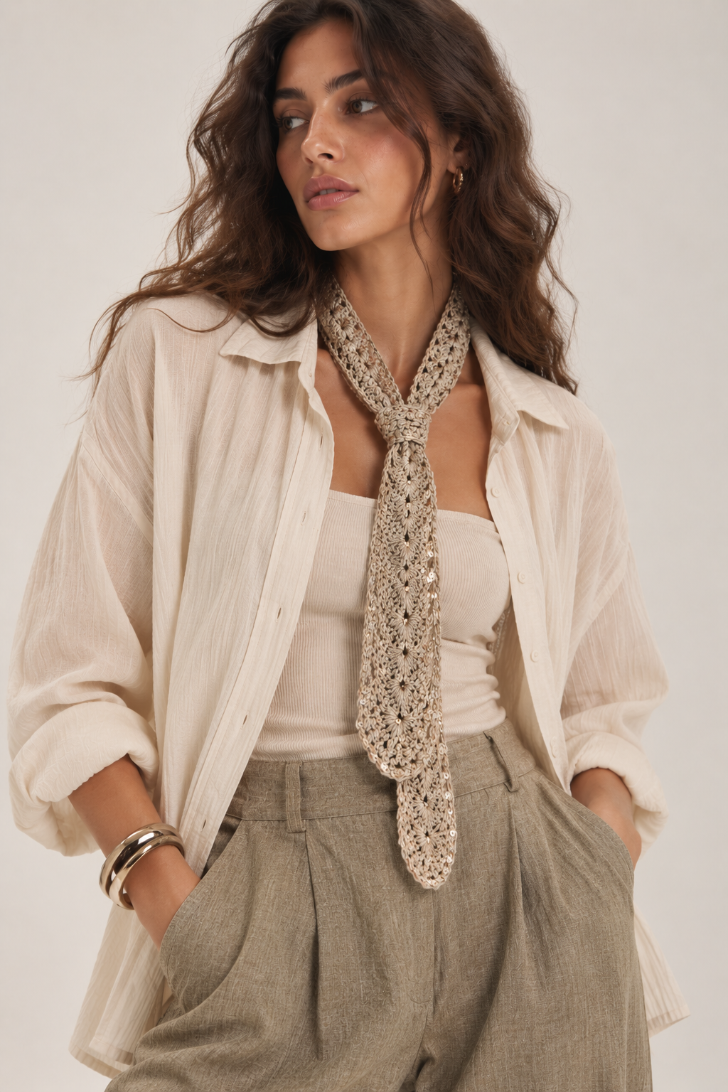 The Champagne Bloom Cravat
