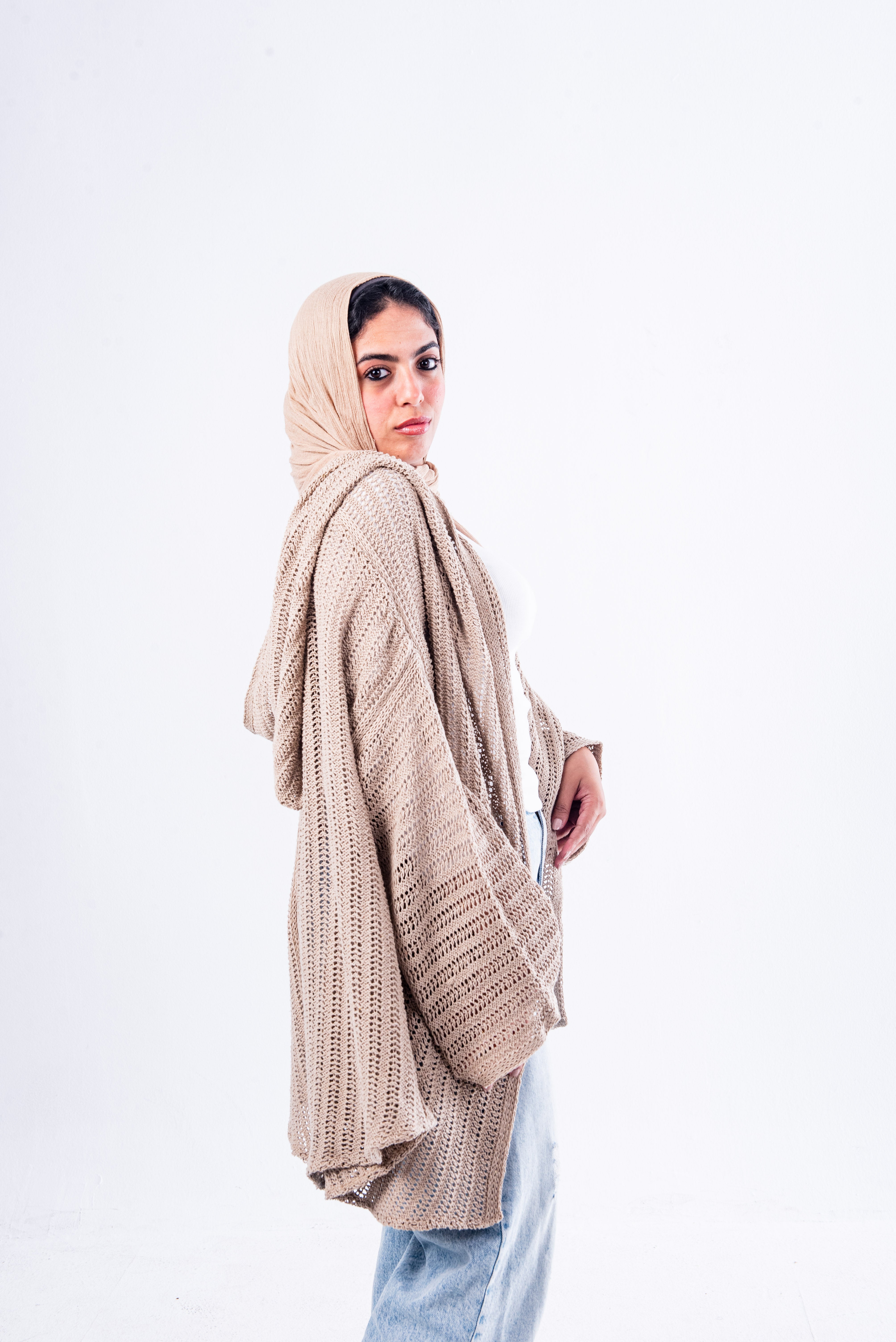 Beige Dune Hoodie.
