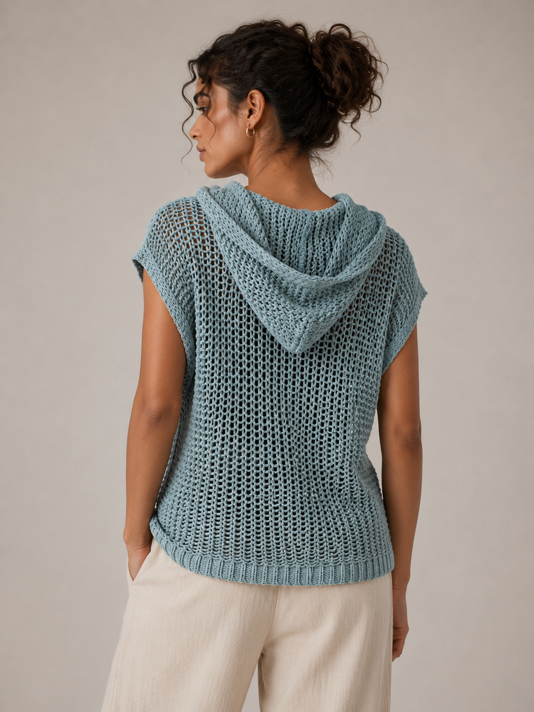THE LATTICE HOOD KNIT