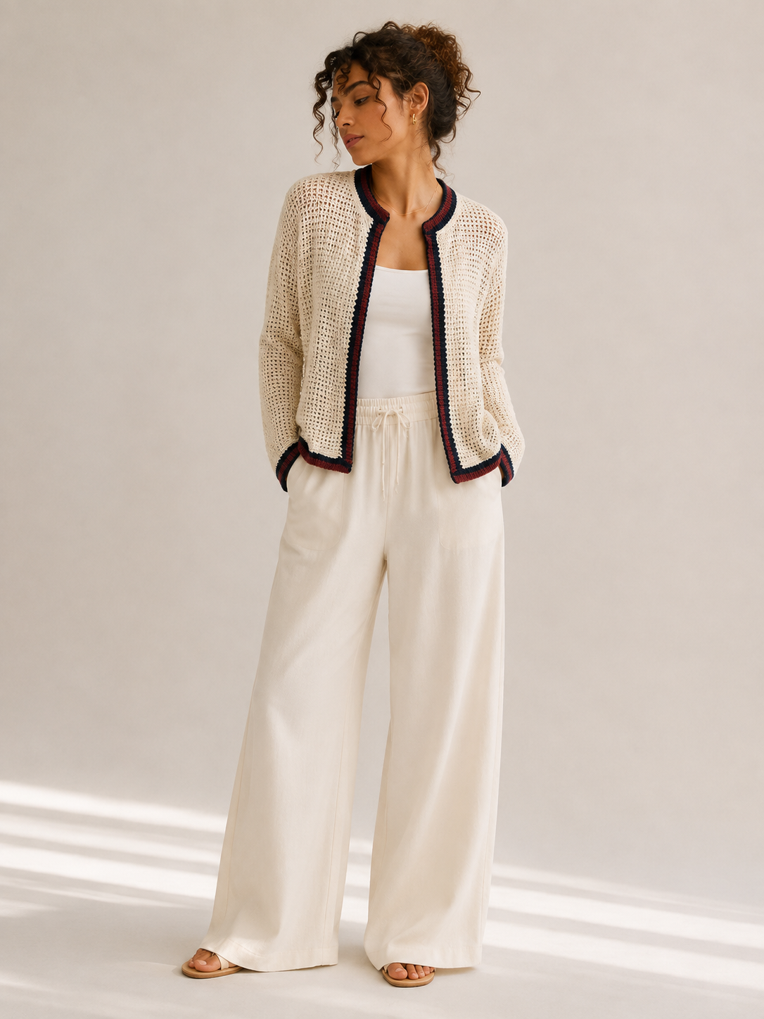 The Retro Border Cardigan