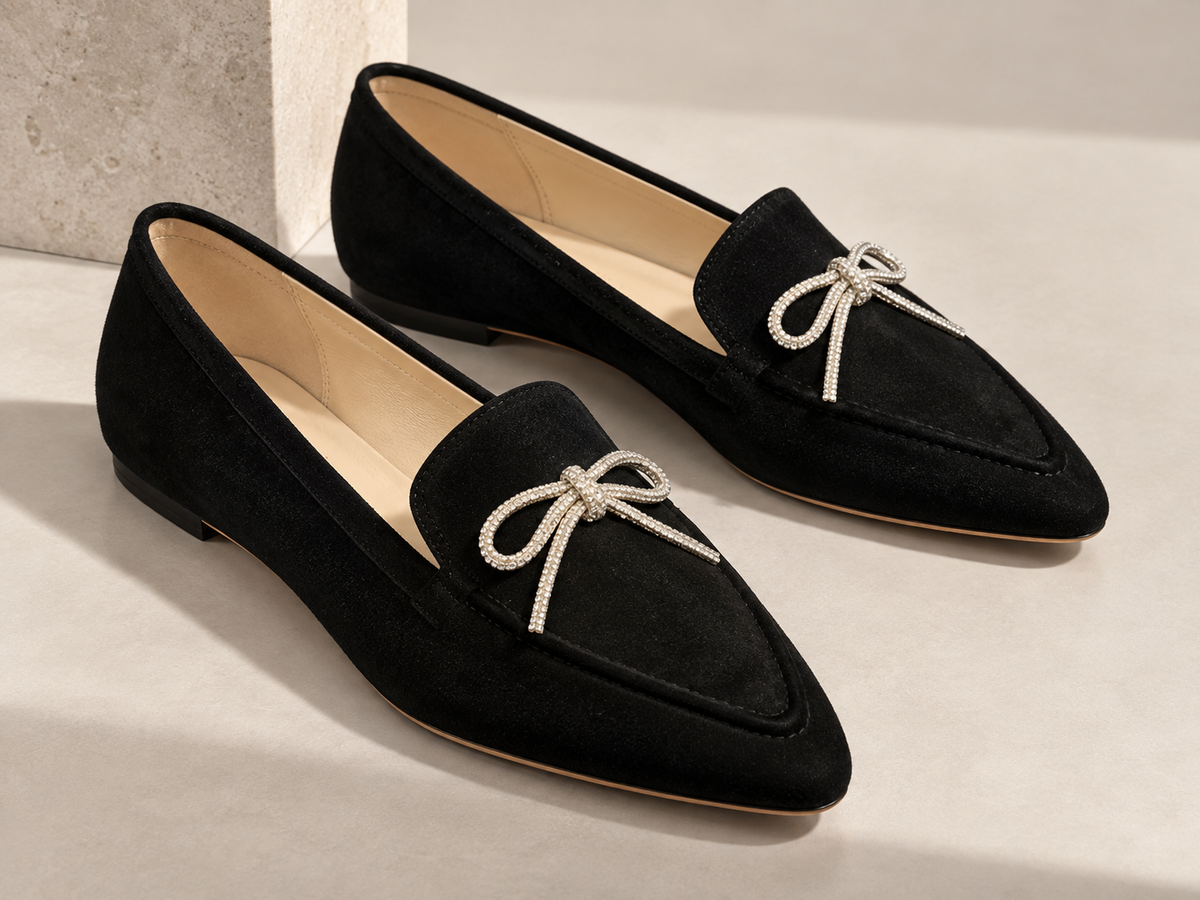 THE LUMIÈRE BOW LOAFERS - 60% OFF