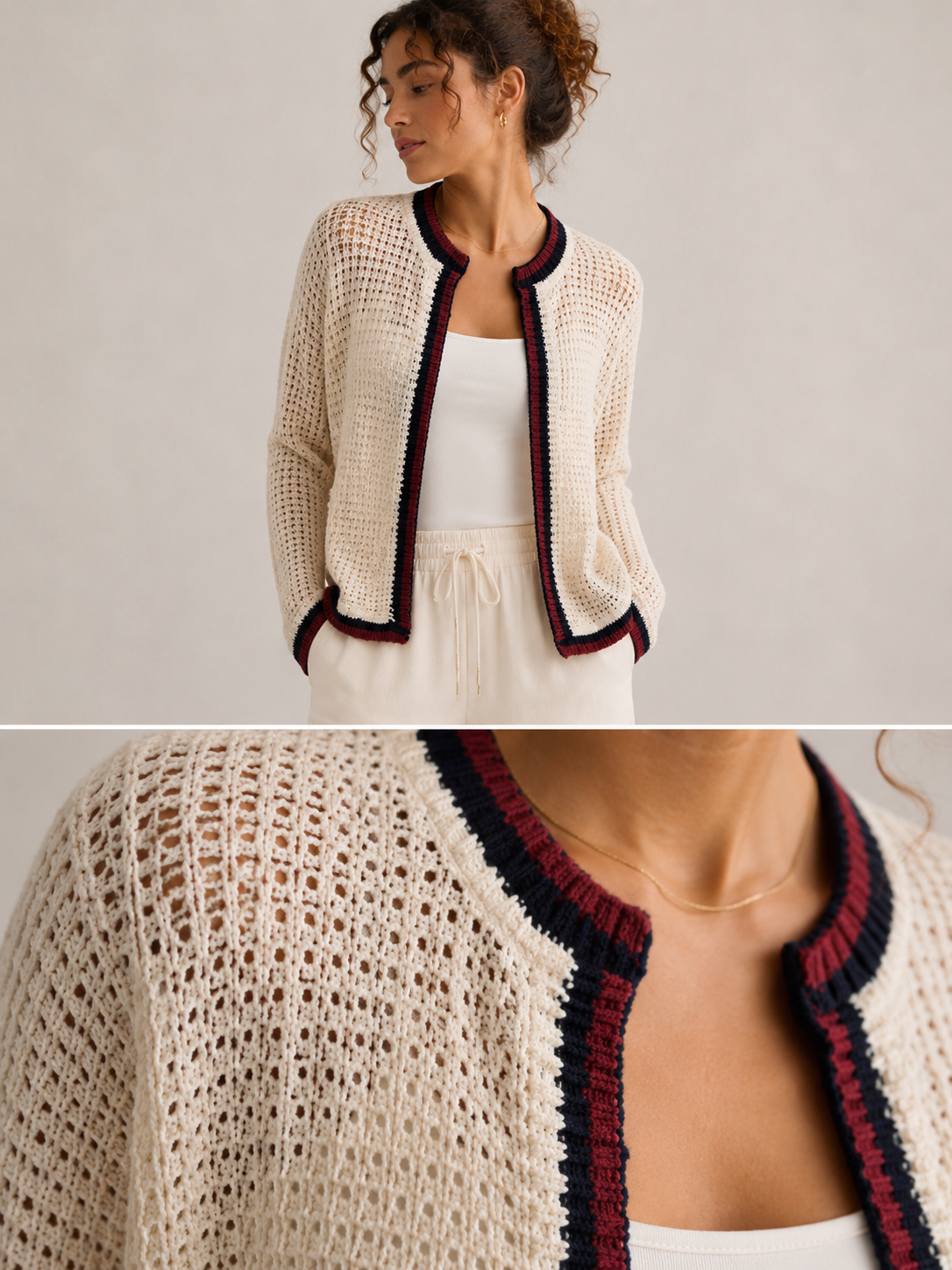 The Retro Border Cardigan