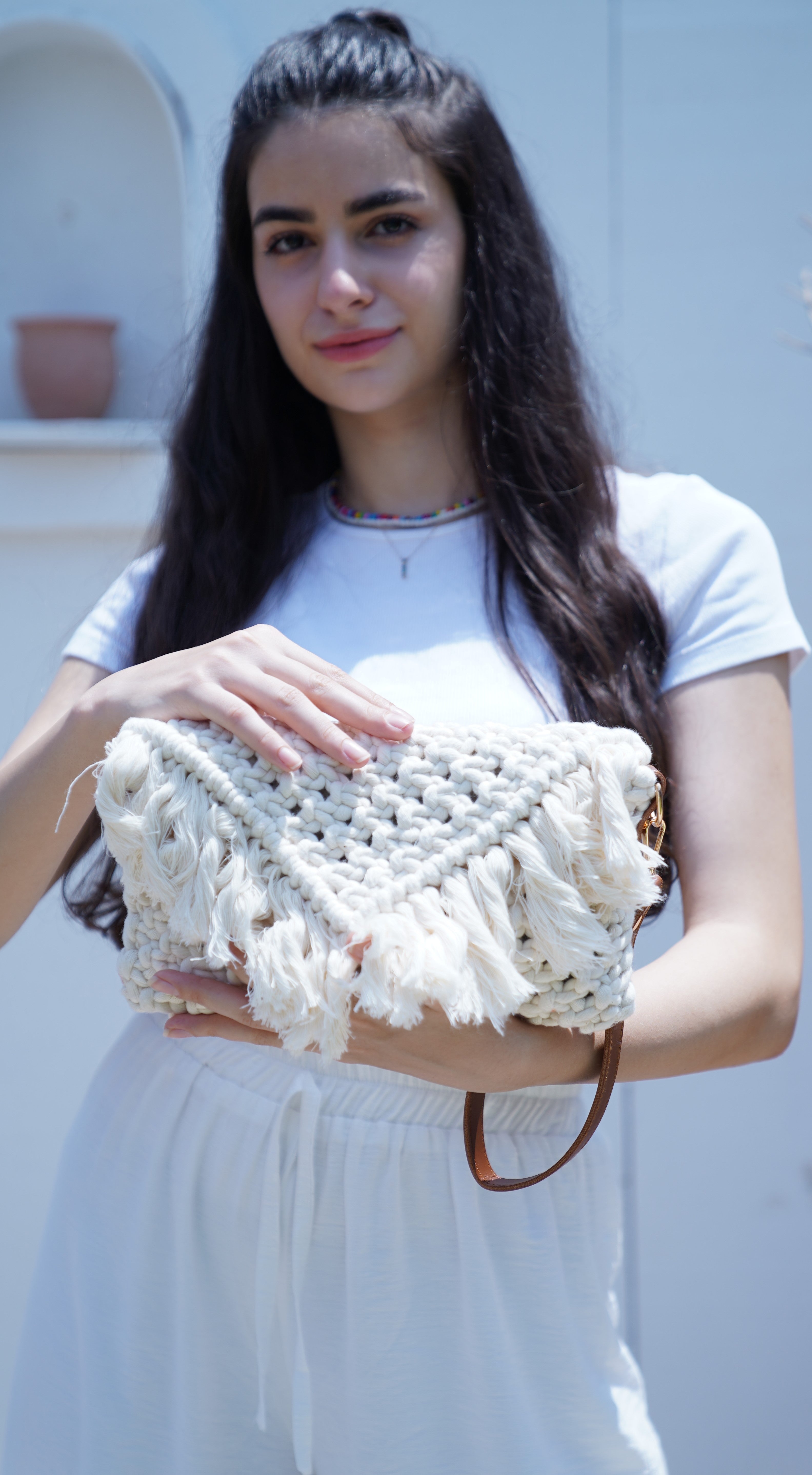 Carnival Macrame Crossbody Bag