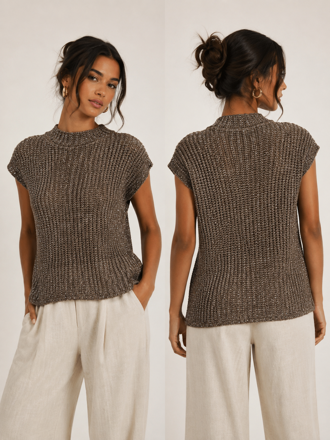 THE BRONZELLE KNIT TOP